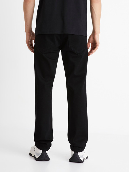 Celio Čierne pánske džínsy Celio regular fit