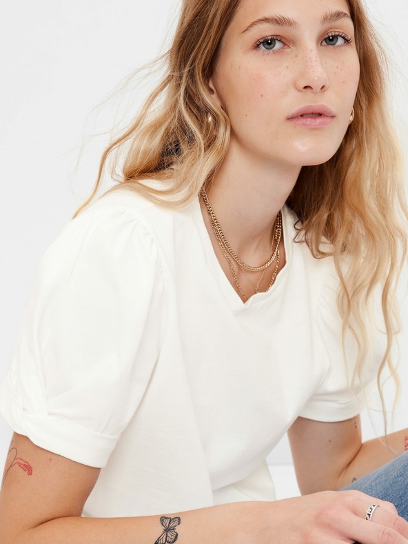 GAP Tričko s naberaným rukávom GAP