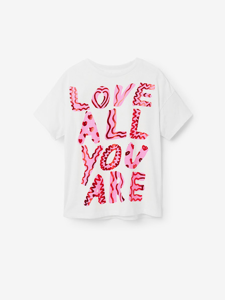 Desigual Desigual Laya Cream dievčenské tričko