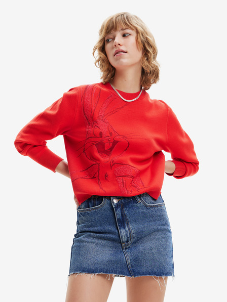 Desigual Červená Desigual dámska mikina Bugs Bunny
