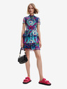 Desigual Modré dámske vzorované šaty Desigual Exeter-Lacroix