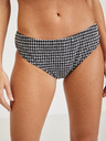 Orsay Čierny dámsky károvaný spodný diel plaviek ORSAY