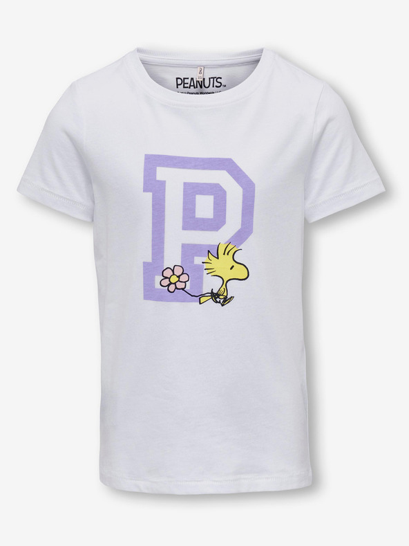 ONLY Biele dievčenské tričko ONLY Peanuts