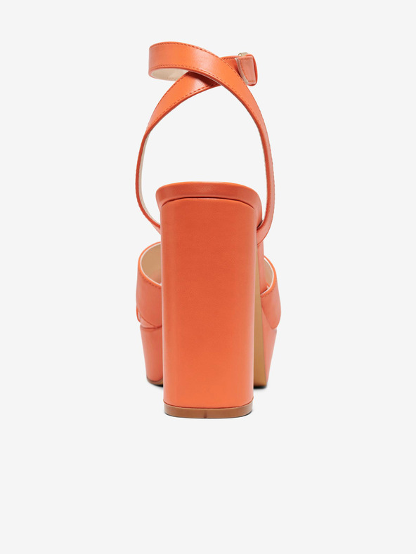 ONLY Oranžové dámske sandále na podpätku ONLY Autum
