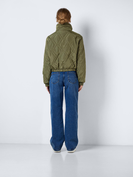 Noisy May Khaki dámsky prešívaný bomber s golierom Noisy May Ziggy