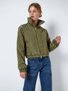 Noisy May Khaki dámsky prešívaný bomber s golierom Noisy May Ziggy