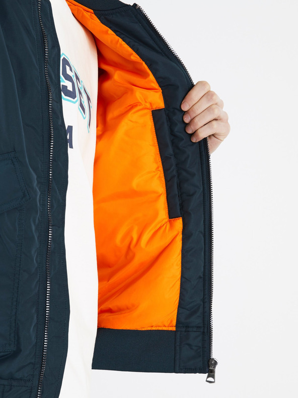 Celio Tmavomodrá pánska ľahká bunda Celio Dujames