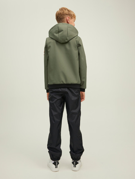 Jack & Jones Khaki Jack & Jones Classic Waffle Ľahká chlapčenská bunda s kapucňou Jack & Jones