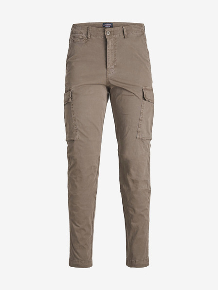 Jack & Jones Hnedé chlapčenské nohavice Jack & Jones Stace Tucker s vreckami