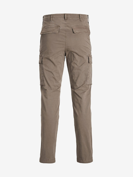 Jack & Jones Hnedé chlapčenské nohavice Jack & Jones Stace Tucker s vreckami