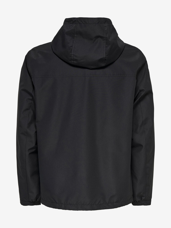 ONLY & SONS Čierna pánska ľahká bunda ONLY & SONS Mack