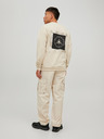 Jack & Jones Béžová pánska mikina Jack & Jones Filo