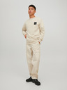 Jack & Jones Béžová pánska mikina Jack & Jones Filo