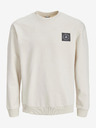 Jack & Jones Béžová pánska mikina Jack & Jones Filo