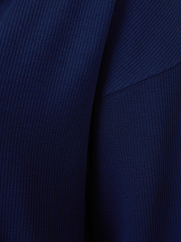 Fransa Tmavomodrá mikina s kapucňou Šaty Fransa