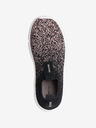 Geox Ružovo-čierne dievčenské slip on tenisky Geox