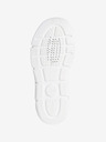 Geox Ružovo-čierne dievčenské slip on tenisky Geox