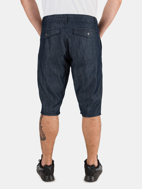 Sam 73 Tmavomodré pánske džínsové šortky SAM 73