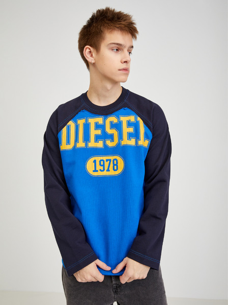 Diesel Diesel čierno-modrá pánska mikina