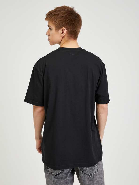 Diesel Čierne pánske tričko Diesel