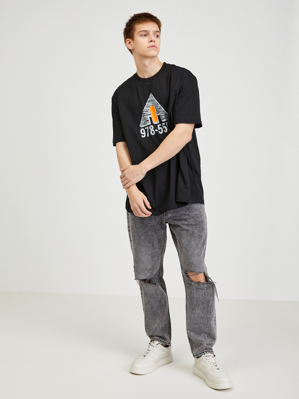 Diesel Čierne pánske tričko Diesel