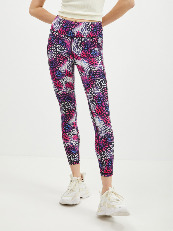 DKNY DKNY Fialové dámske vzorované legíny