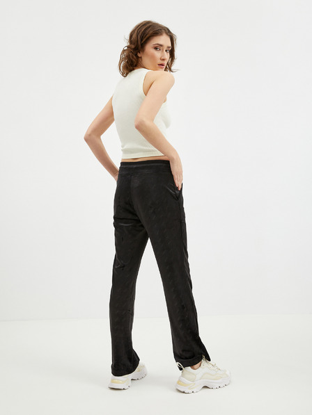 DKNY Čierne dámske zamatové tepláky DKNY
