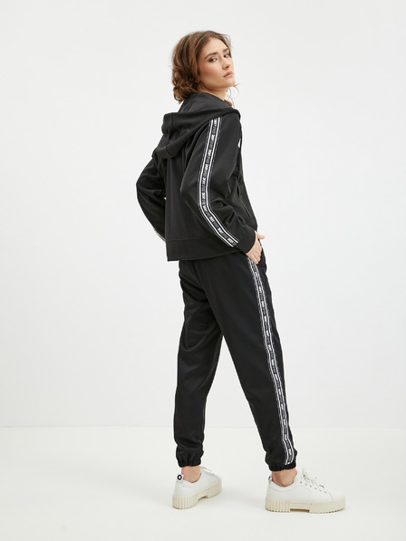 DKNY Čierna dámska mikina DKNY s kapucňou na zips