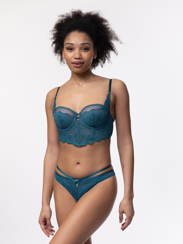 DORINA Vínová dámska čipkovaná podprsenka DORINA Esme