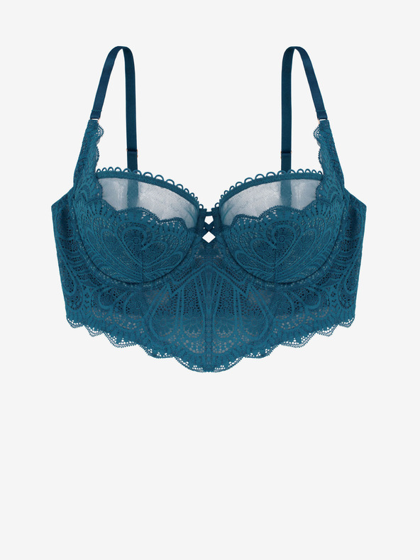 DORINA Vínová dámska čipkovaná podprsenka DORINA Esme