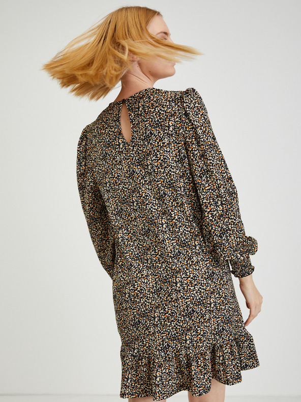 Orsay Čierne dámske vzorované šaty ORSAY