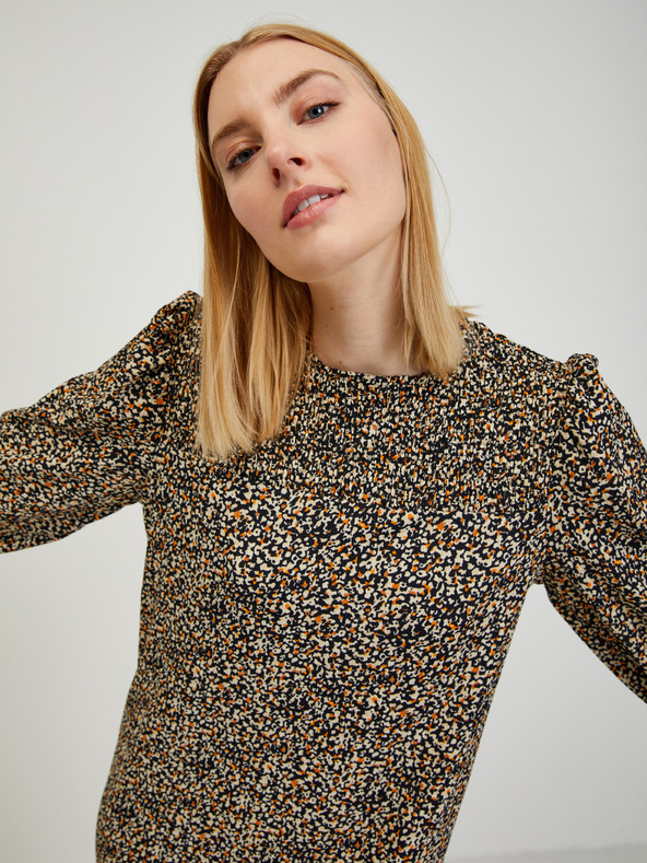 Orsay Čierne dámske vzorované šaty ORSAY