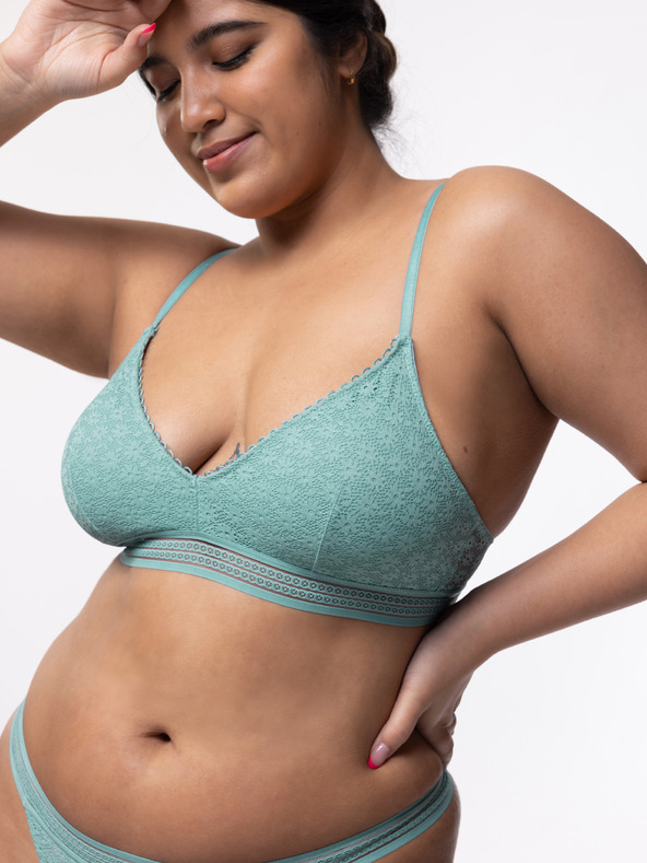 DORINA Svetlomodrá dámska čipkovaná podprsenka DORINA Yuka