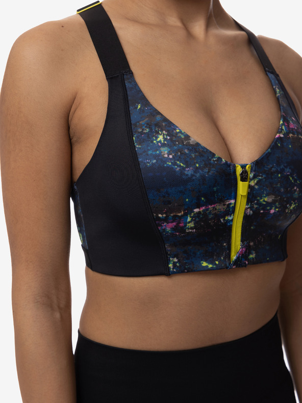 DORINA Čierna dámska vzorovaná športová podprsenka DORINA Sully