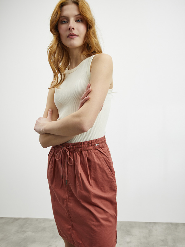 ZOOT.lab Tehlová sukňa s vreckami ZOOT.lab Otelia