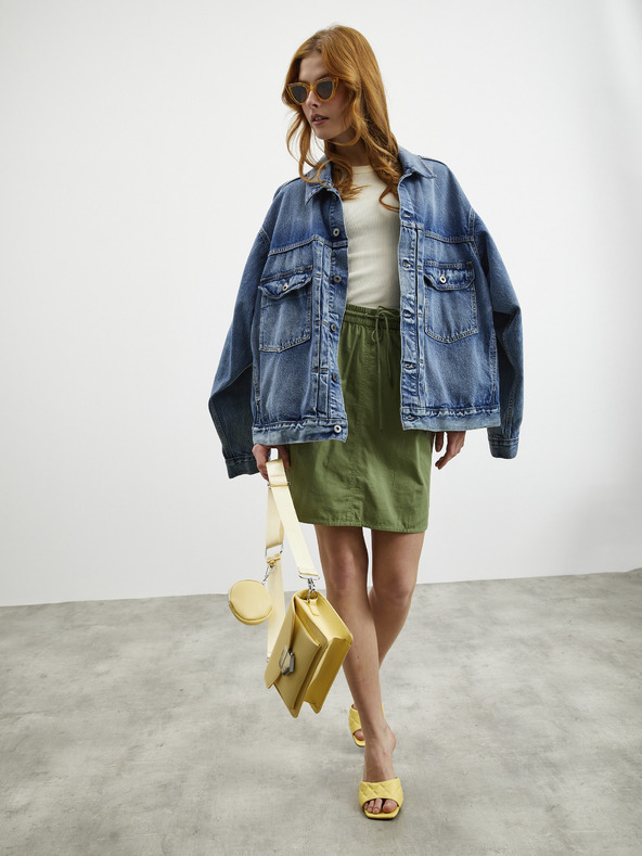 ZOOT.lab Zelená sukňa s vreckami ZOOT.lab Otelia