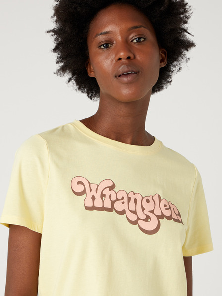 Wrangler Žlté dámske tričko Wrangler