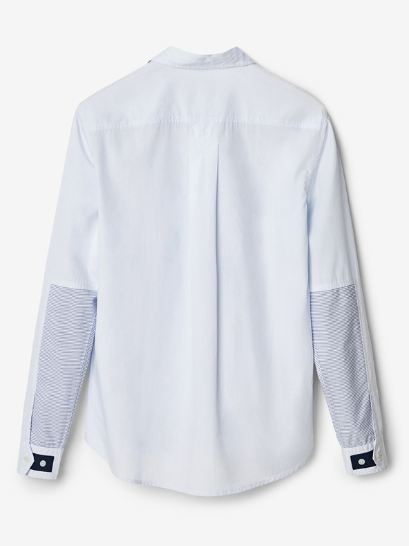 Desigual Svetlomodrá pánska pruhovaná košeľa Desigual Bernard