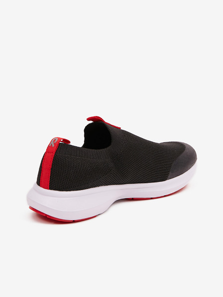 Reima Čierne detské slip on tenisky Reima Bouncing