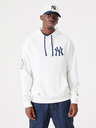 New Era Biela pánska mikina New Era Heritage Hoodie