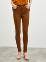 ZOOT.lab Hnedé dámske nohavice slim fit strihu ZOOT.lab Anna 2