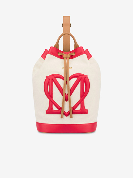 Love Moschino Love Moschino Červená a béžová dámska kabelka