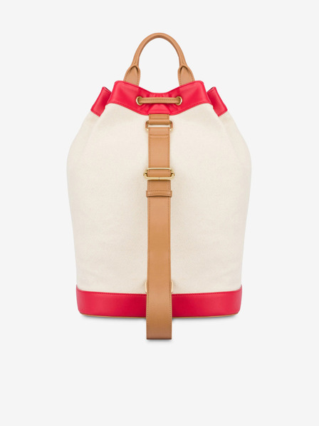 Love Moschino Love Moschino Červená a béžová dámska kabelka