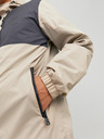 Jack & Jones Krémová pánska ľahká bunda Jack & Jones Filo s kapucňou