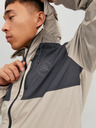 Jack & Jones Krémová pánska ľahká bunda Jack & Jones Filo s kapucňou