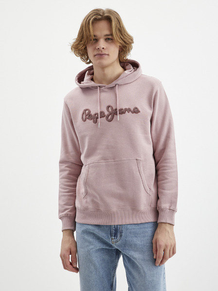 Pepe Jeans Ružová pánska mikina Pepe Jeans Ryan