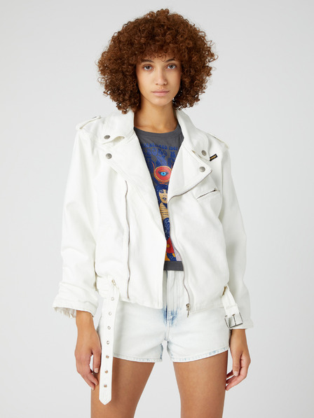 Wrangler Biela dámska bunda Wrangler Curvy Jacket