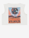 Wrangler Biele dámske tielko Wrangler