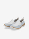 Rieker Modro-biele dámske slip on tenisky Rieker