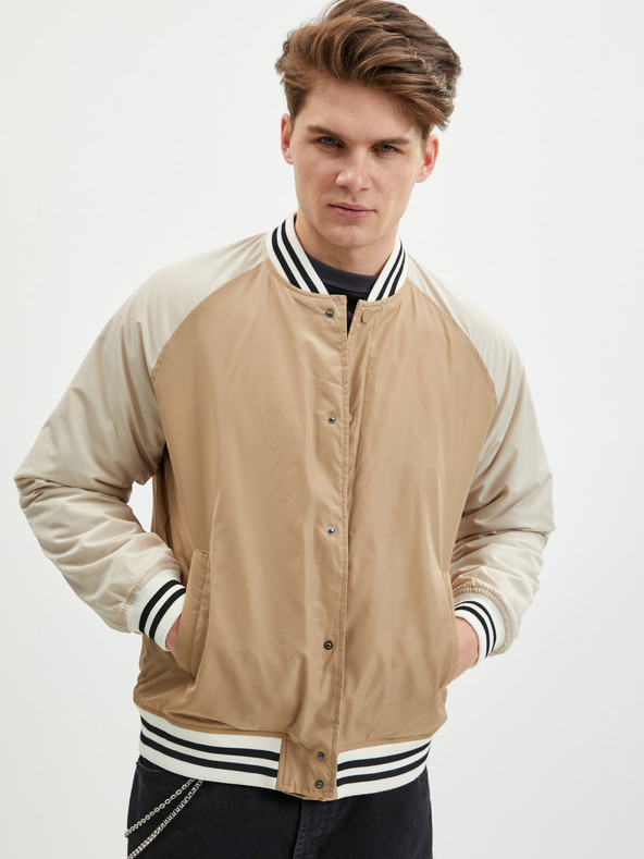 ONLY & SONS Béžová pánska bombera ONLY & SONS Chris
